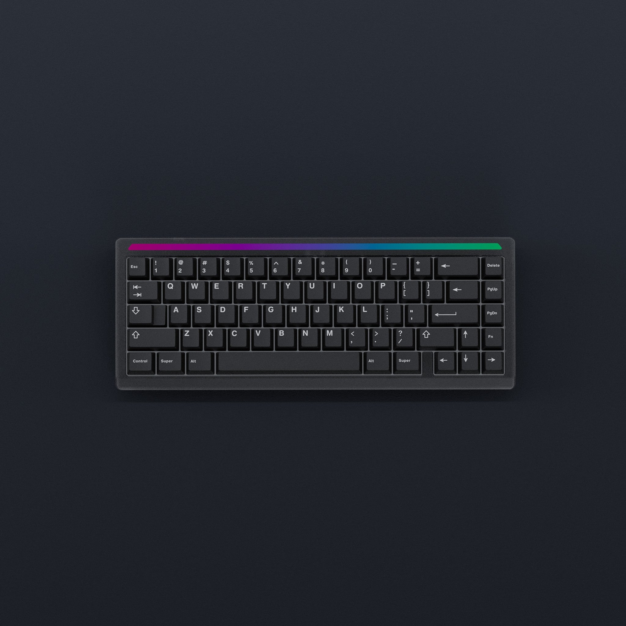 Portal keyboard 65% Black&rainbow PVD-